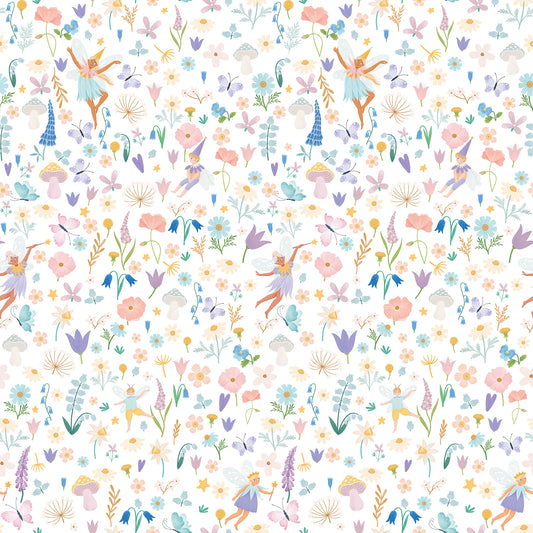 Sheepy Fairy Garden Wallpaper – colorful