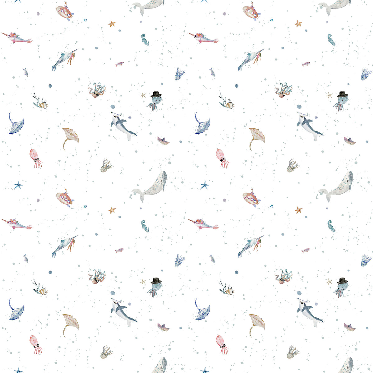 Sheepy Ocean Wallpaper – colorful