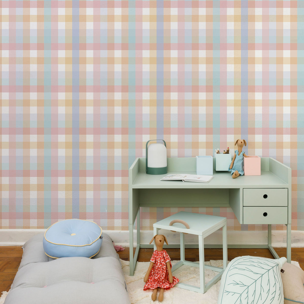 Sheepy Picnic Wallpaper