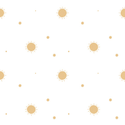 Papel de Parede Sheepy Sol – cor amarelo