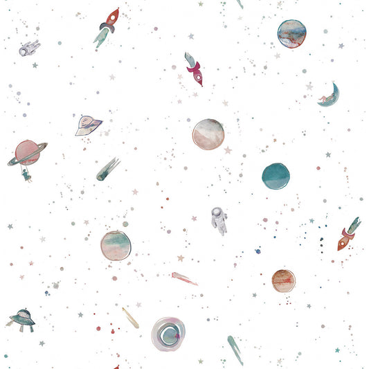 Papel de Parede Sheepy Universo – cor colorido