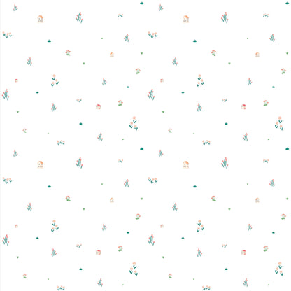 Papel de Parede Sheepy Villa Florzinhas – cor colorido