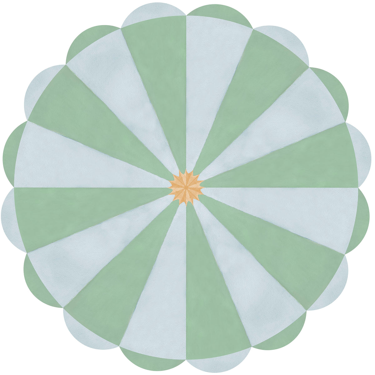 Circus Ceiling Mural – green