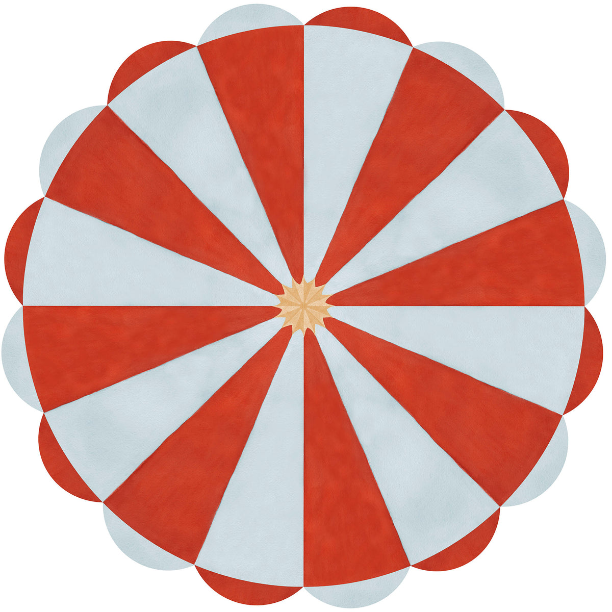 Circus Ceiling Mural – red