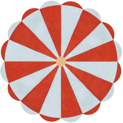 Circus Ceiling Mural – red
