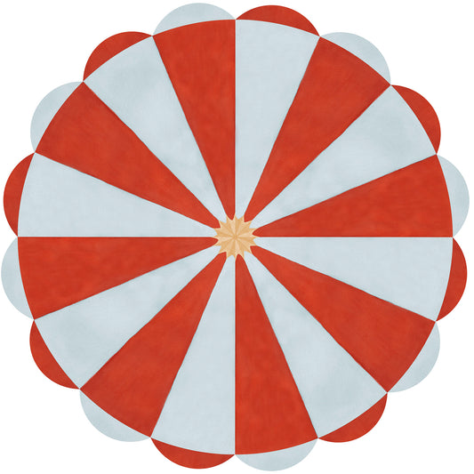 Circus Ceiling Mural – red