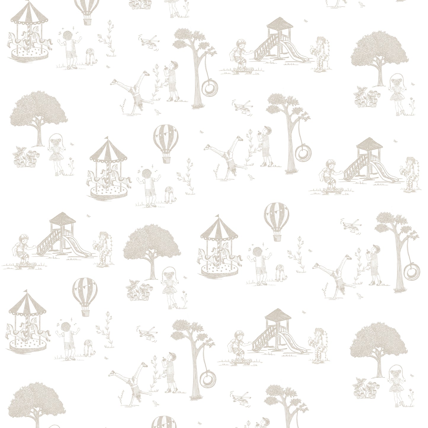 Papel de Parede Toile de Jouy