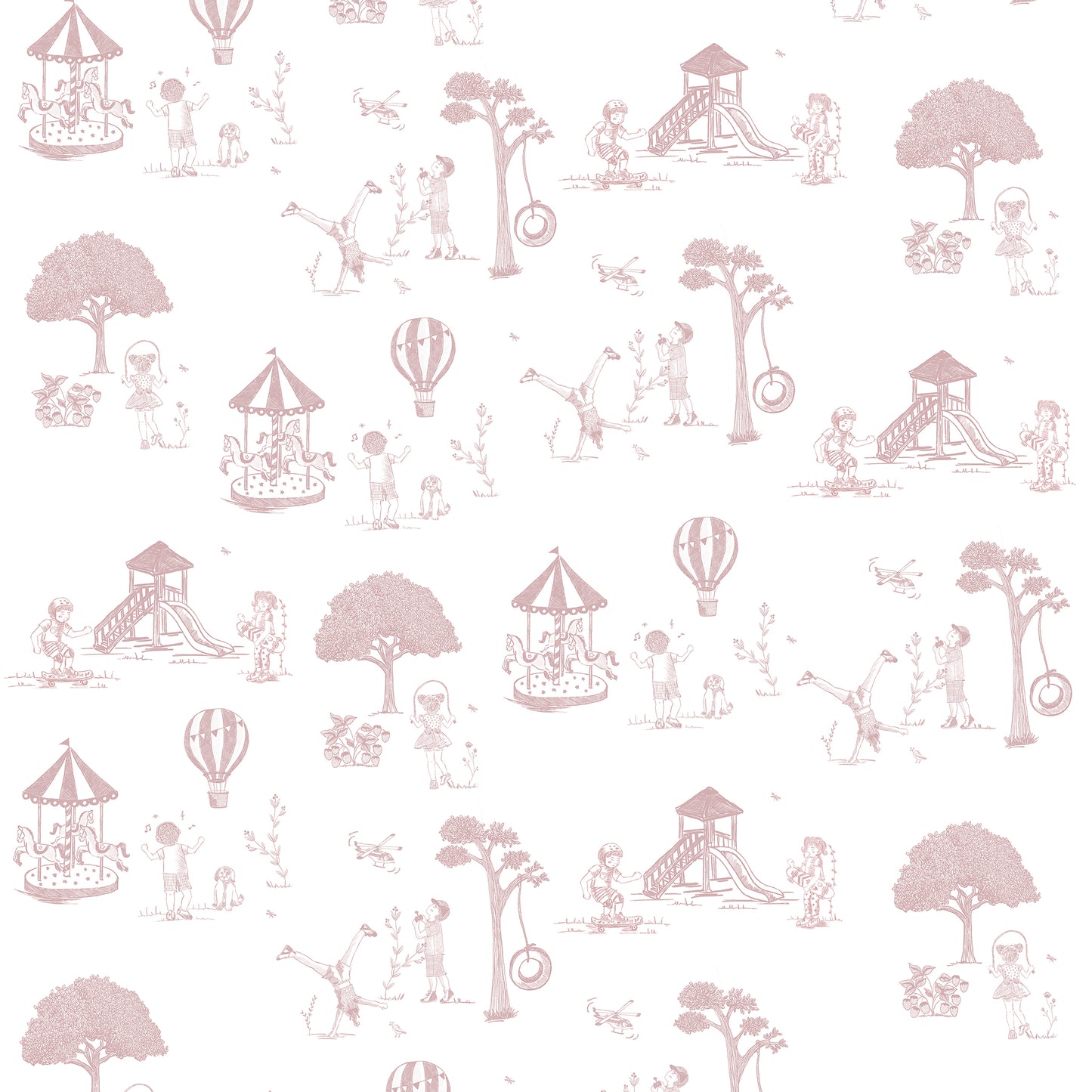 Papel de Parede Toile de Jouy