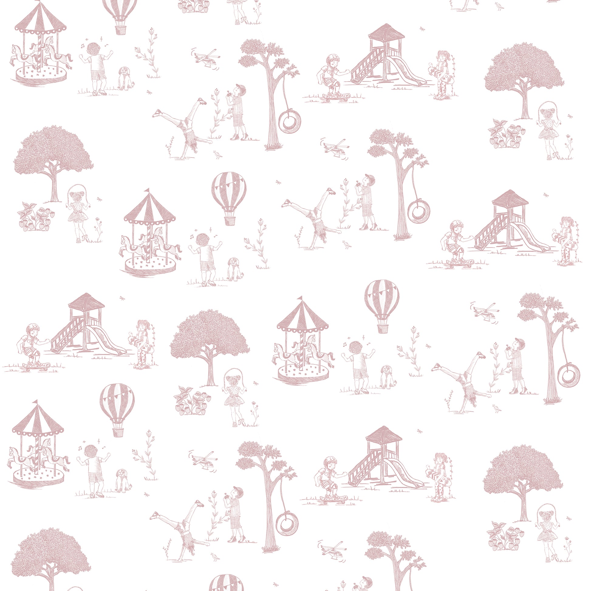 Papel de Parede Toile de Jouy