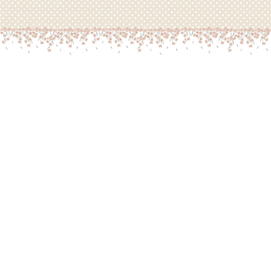 Edinburgh Trellis Ceiling Border Wallpaper – beige and pink