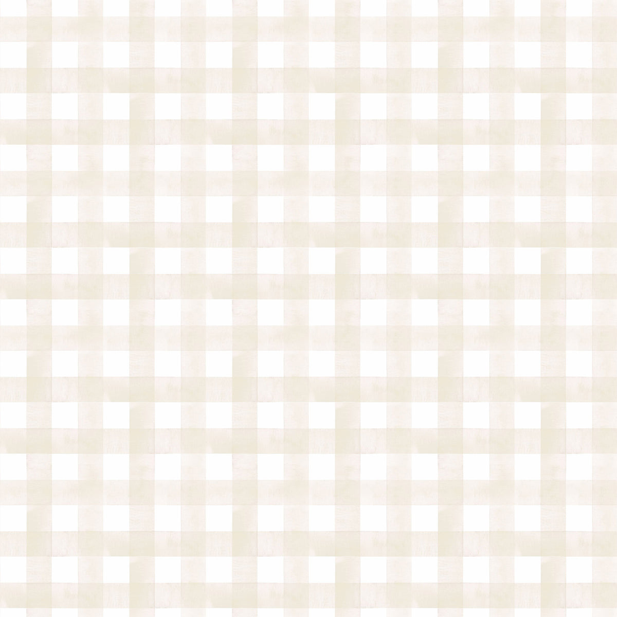 Watercolor Vichy Wallpaper – beige