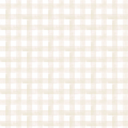 Watercolor Vichy Wallpaper – beige