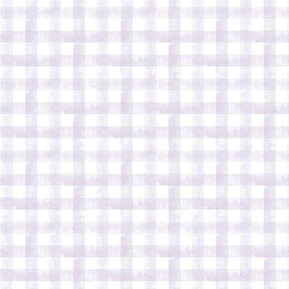 Watercolor Vichy Wallpaper – lilac