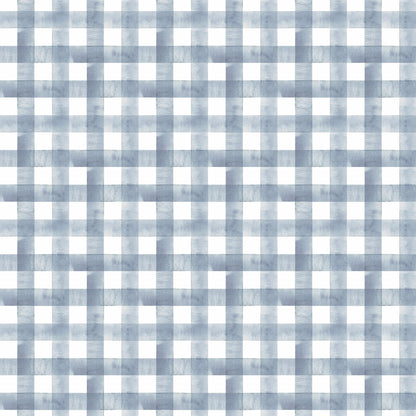 Watercolor Vichy Wallpaper – navy blue