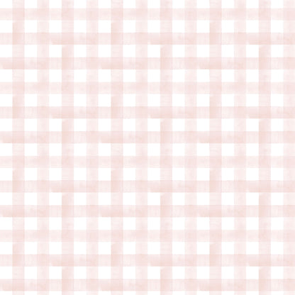 Watercolor Vichy Wallpaper – pink