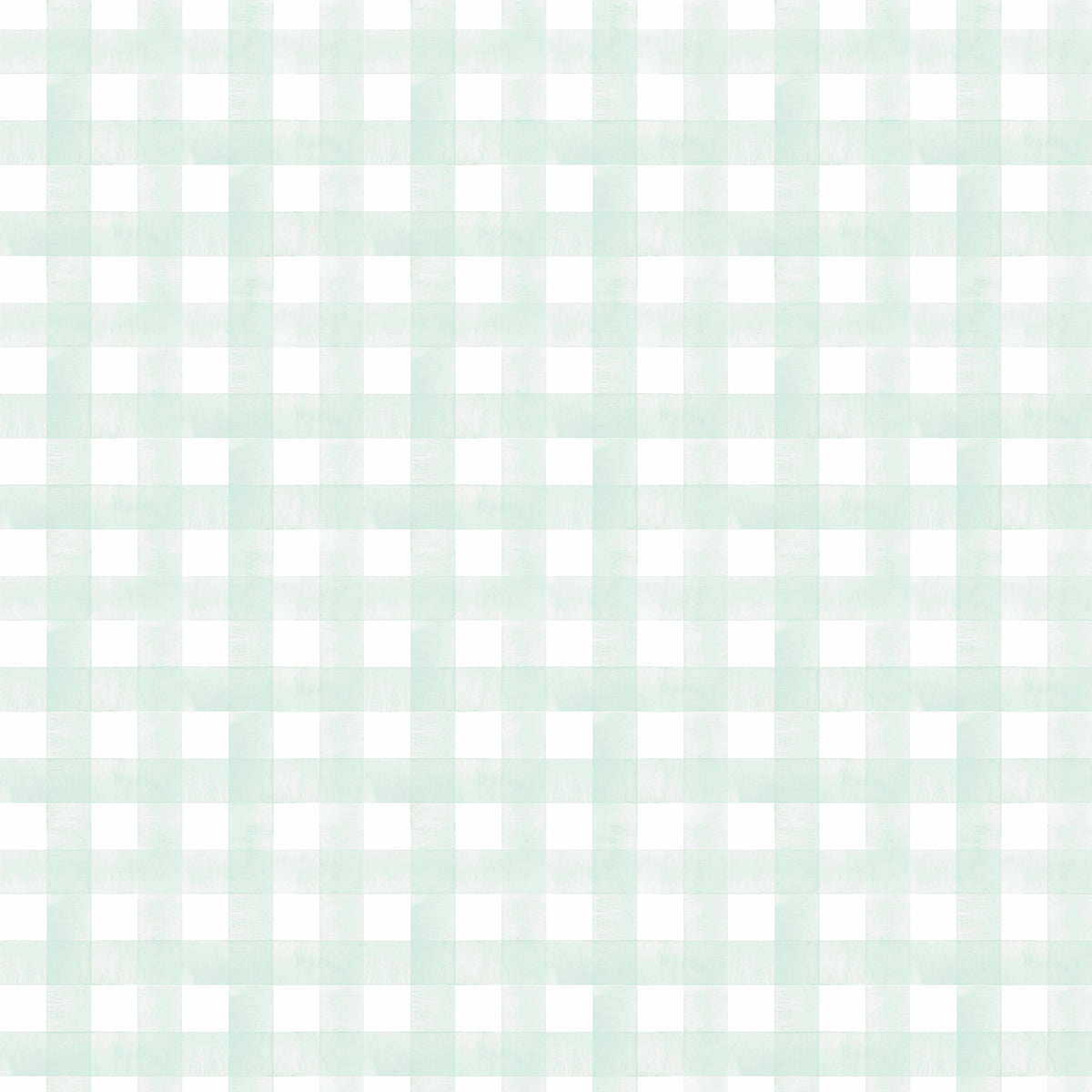 Watercolor Vichy Wallpaper – green