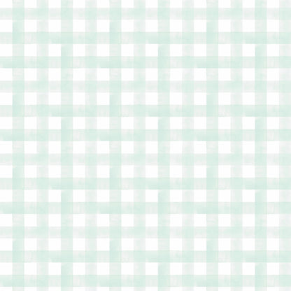 Watercolor Vichy Wallpaper – green