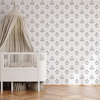 Victorian Wallpaper – blue