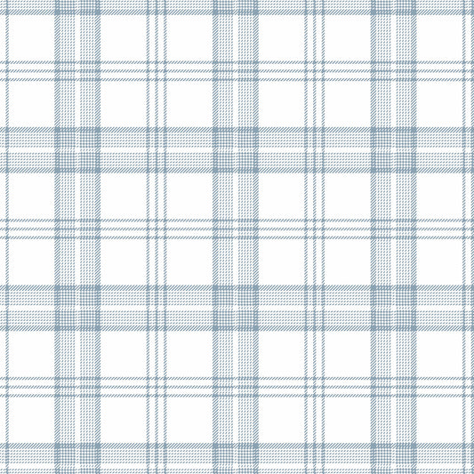 Classic Checkered Wallpaper – light blue