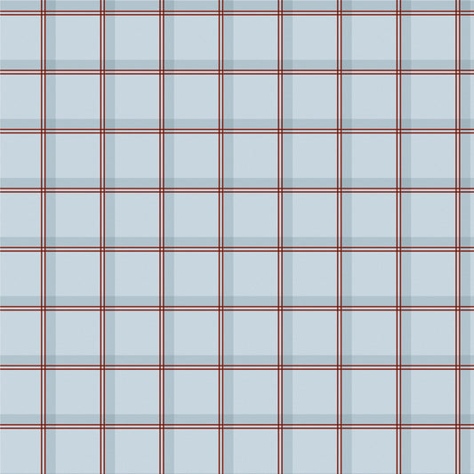Double Check Wallpaper – light blue