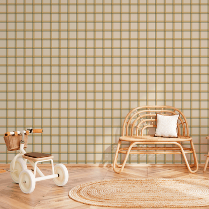 Double Check Wallpaper – mustard