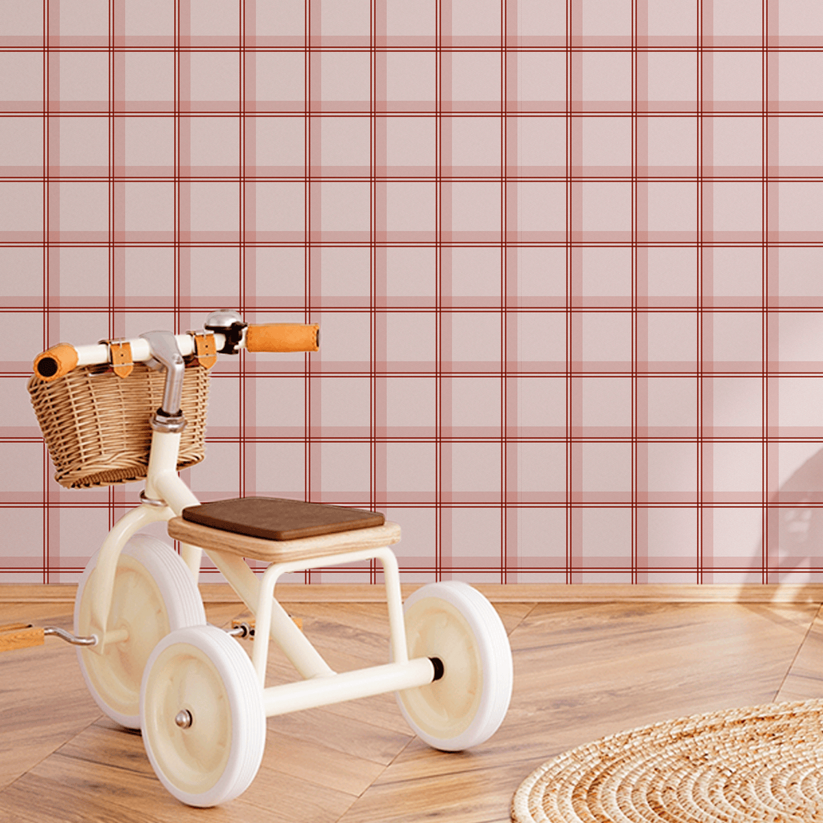 Double Check Wallpaper – pink