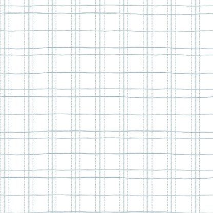 Irregular Dots Checkered Wallpaper – blue