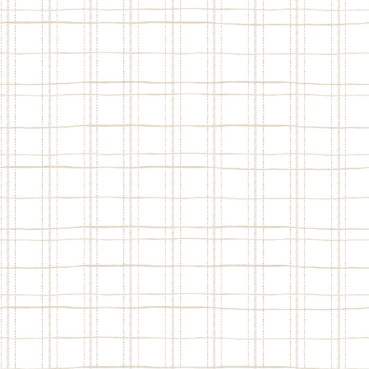 Irregular Dots Checkered Wallpaper – beige